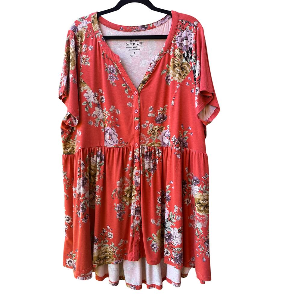 Torrid Super Soft Floral Blouse Torrid 3